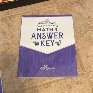 The Good and the Beautiful Math 4 Answer Key - Purple